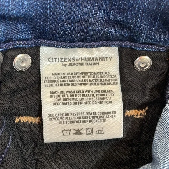 Citizens Of Humanity Emerson Slim Boyfriend Jeans Size 26 EUC - Picture 14 of 16